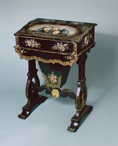 Naaikast en bureau, ca. 1865